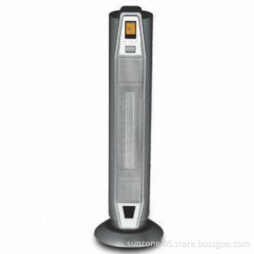 R/C Oscillating Ceramic Room Heater with Thermostat, Remote Control and LCD Digital Display